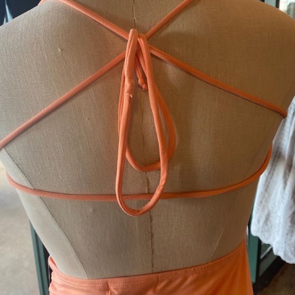 Orange mini dress - Picture 2 of 3